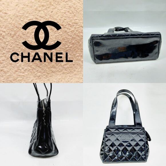 CHANEL Handbags - 💎✨BEAUTIFUL✨💎Authentic Chanel Handbag Black Patent Leather